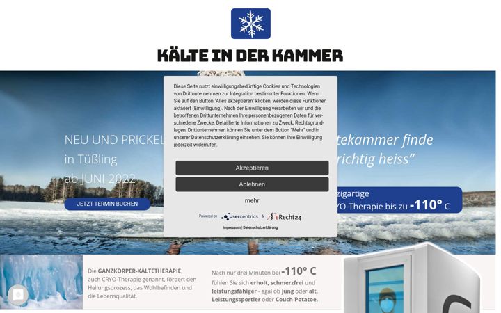 Screenshot of kaelte-in-der-kammer.de