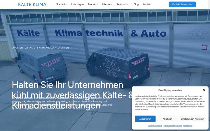 Screenshot of kaelte-klima-gera.de