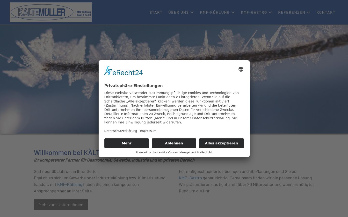 Screenshot tal-banner tal-kunsens muri qabel kwalunkwe interazzjoni