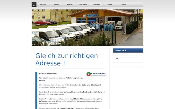 Screenshot of kaelte-toepfer.de