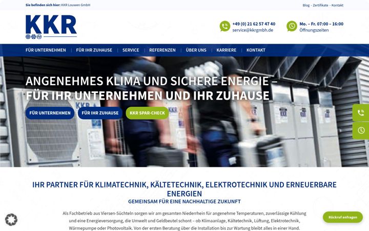 Screenshot of kaelteexperte.de