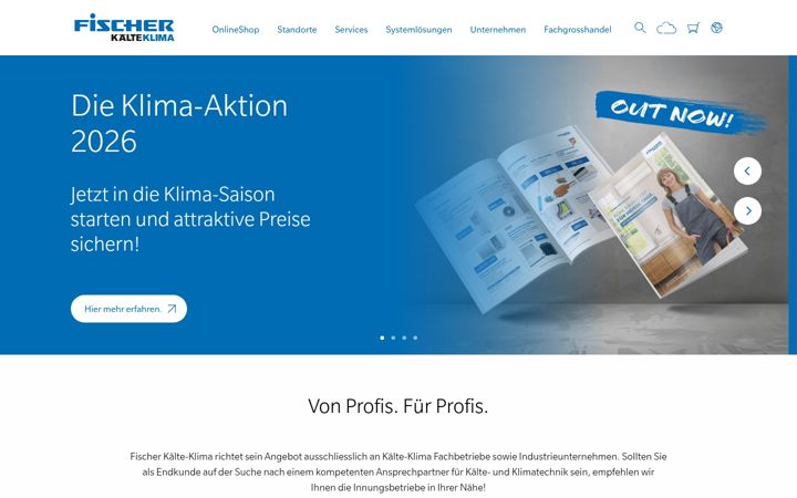 Screenshot of kaeltefischer.ch
