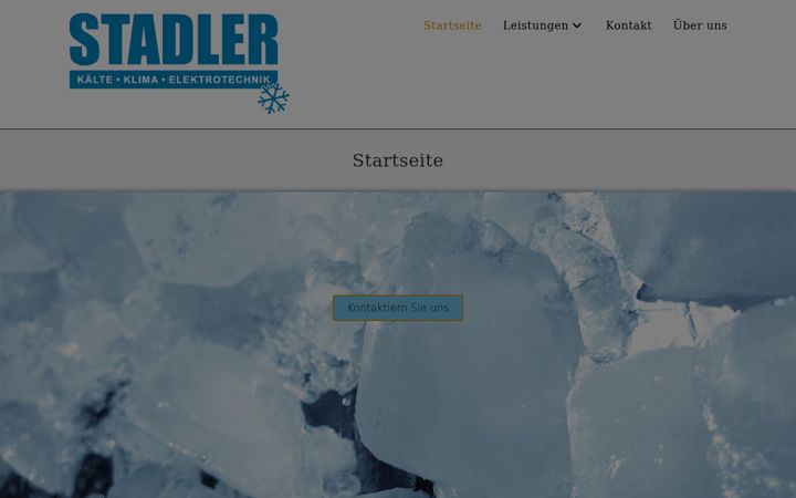 Screenshot of kaeltestadler.de