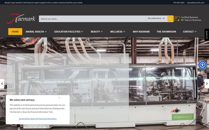 Screenshot of kaemark.com