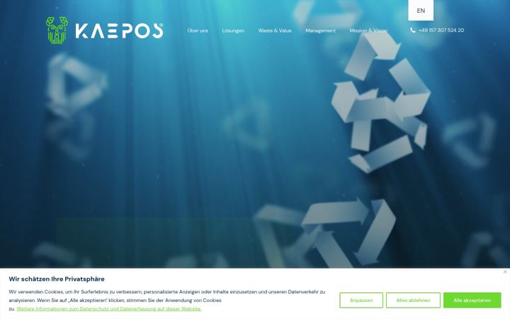 Snímek obrazovky kaepos.info