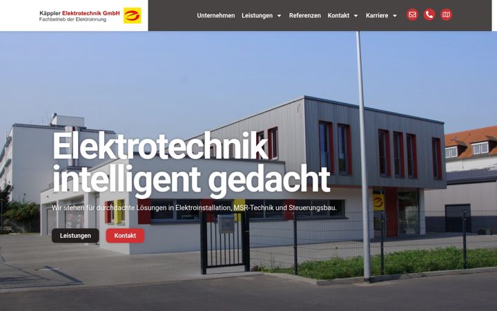 Screenshot of kaeppler-elektrotechnik.de