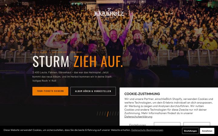 Screenshot of kaerbholz.de