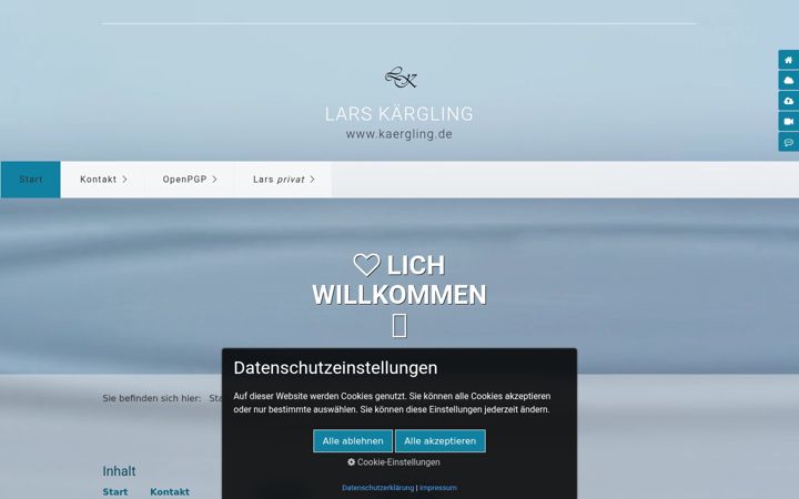 Screenshot of kaergling.de