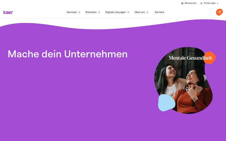 Screenshot of kaerhealth.com