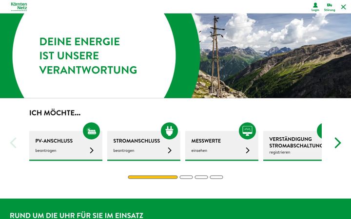 Screenshot of kaerntennetz.at