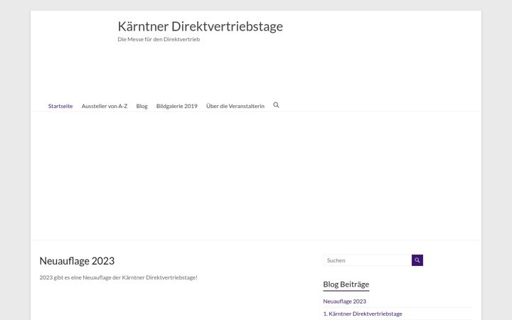 Screenshot of kaerntner-direktvertriebstage.at