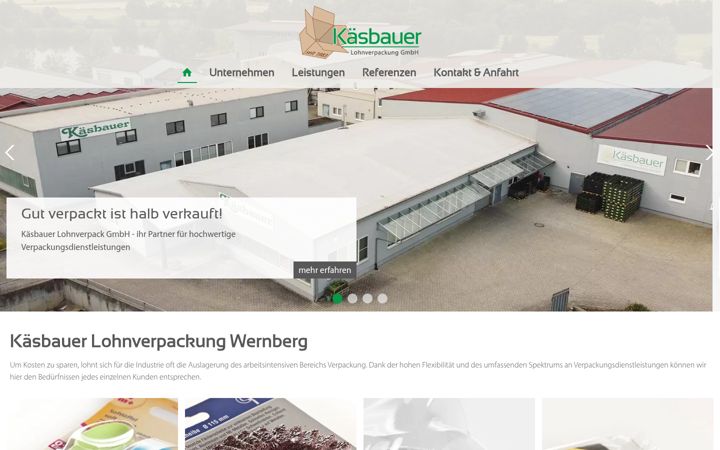 Screenshot of kaesbauer.de