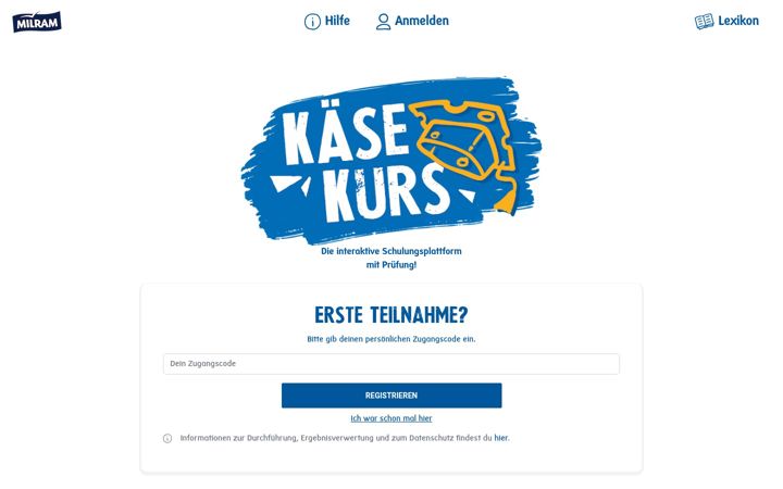 Screenshot of kaese-kurs.de