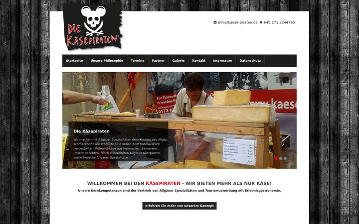 Screenshot of kaese-piraten.de