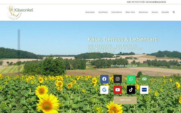Screenshot of kaeseonkel.de