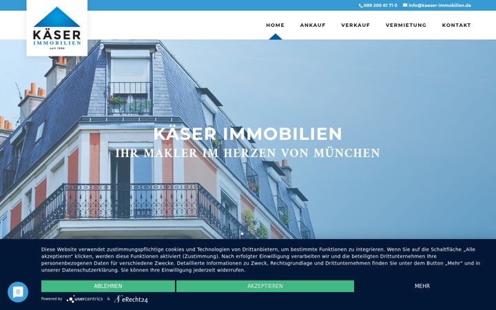 Screenshot of kaeser-immobilien.de