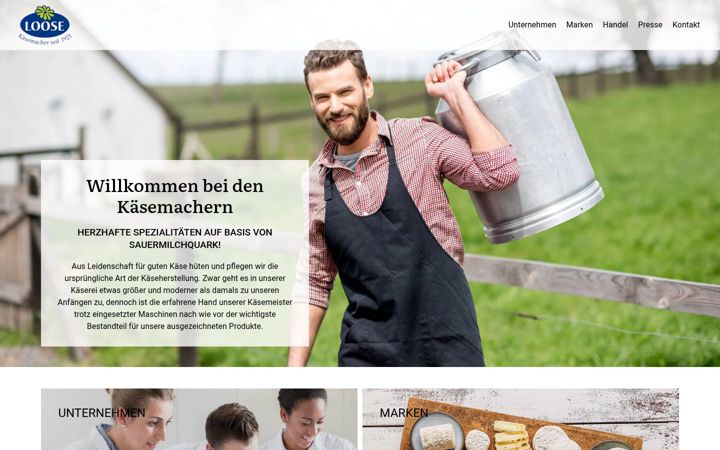 Screenshot of kaeserei-loose.de