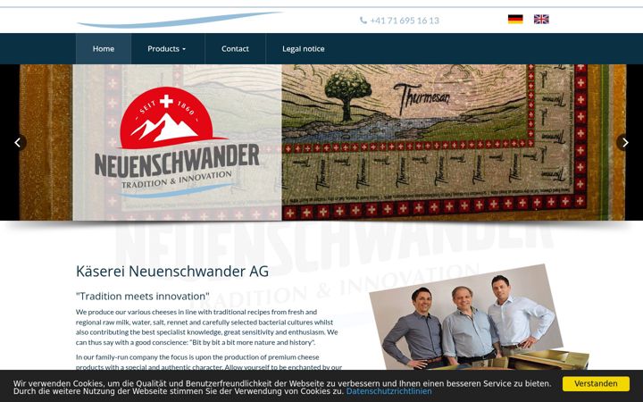 Screenshot of kaeserei-neuenschwander.ch