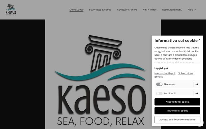 Screenshot of kaesoseafoodrelax.com