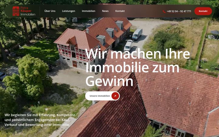 Screenshot of kaeuper-immobilienbewertung.de