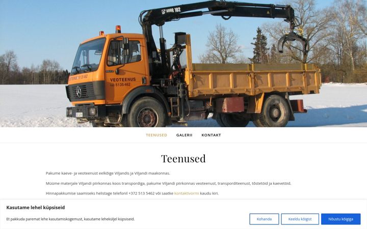 Screenshot of kaevur.eu