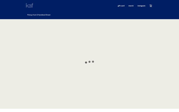 Screenshot stránky kafcoffee.square.site