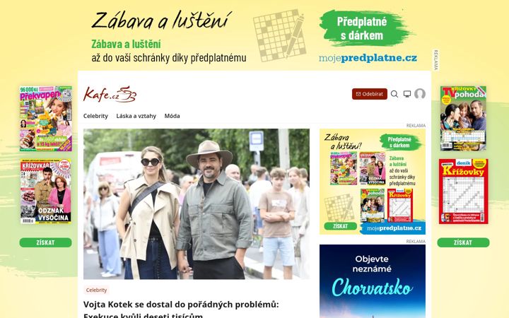 Screenshot of kafe.cz