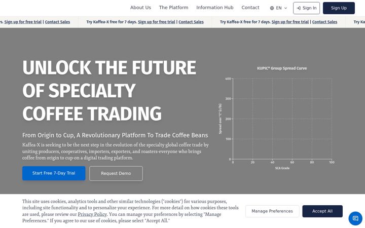 Screenshot of kaffeax.com
