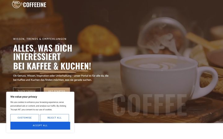 Screenshot of kaffee-kuchen.de