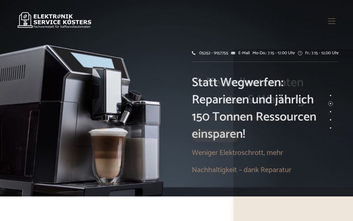 Screenshot of kaffee-kundendienst.de