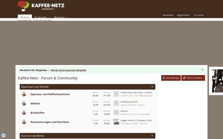 Screenshot of kaffee-netz.de