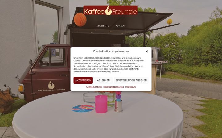 Screenshot of kaffeefreunde-erding.de