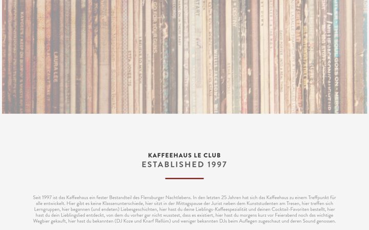 Screenshot of kaffeehausleclub.de