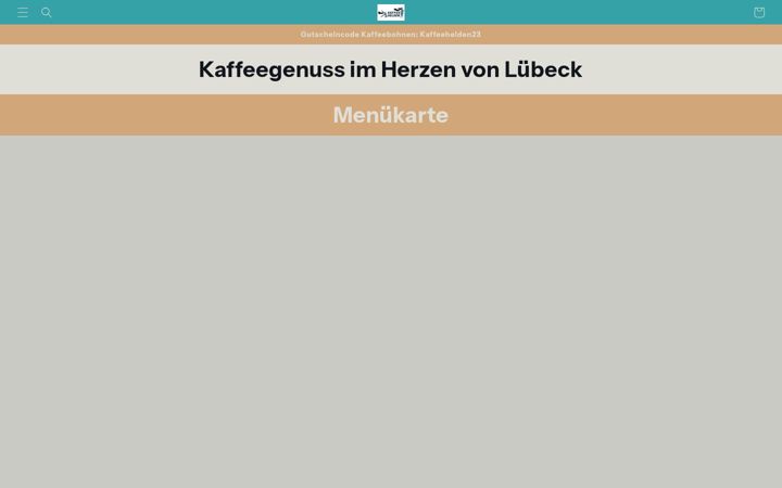 Screenshot of kaffeehelden-luebeck.de