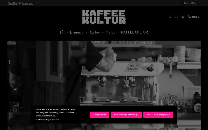 Screenshot of kaffeekultur-fulda.de