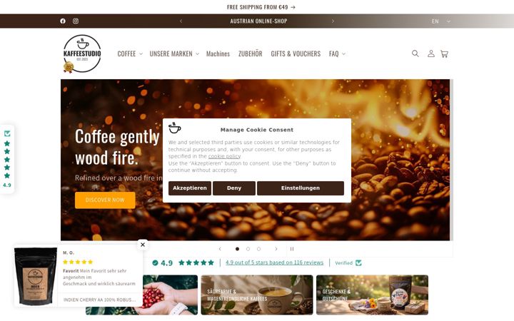 Screenshot of kaffeestudio.ch
