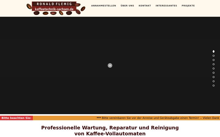 Screenshot of kaffeetechnik-sachsen.de