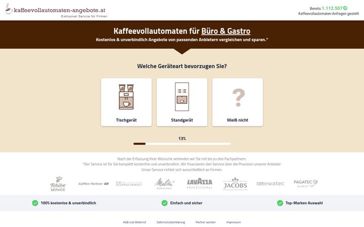 Screenshot of kaffeevollautomaten-angebote.at