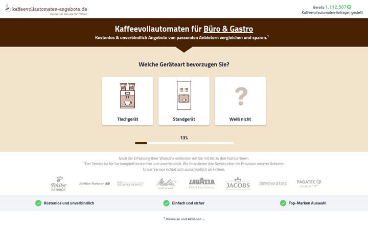 Screenshot of kaffeevollautomaten-angebote.de