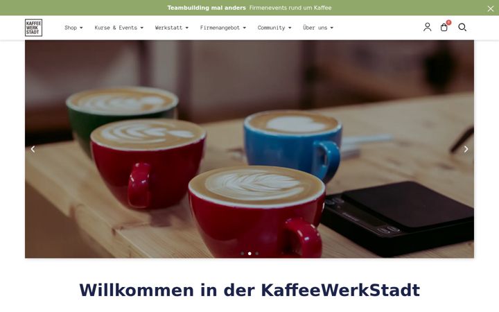 Screenshot of kaffeewerkstadt.ch
