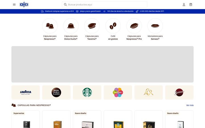 Screenshot of kaffek.es