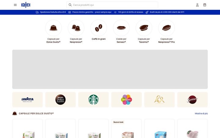 Screenshot of kaffek.it