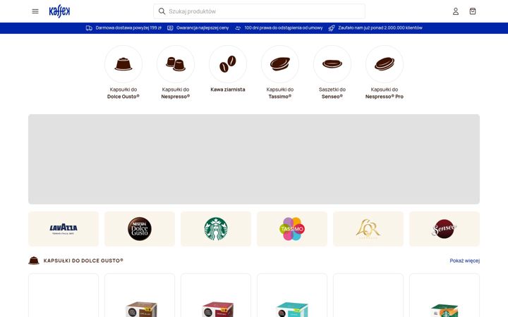 Screenshot of kaffek.pl