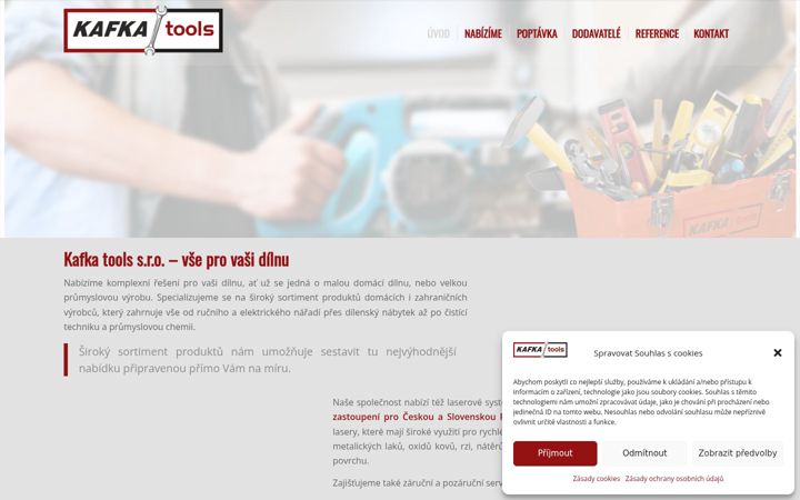 Screenshot of kafkatools.cz