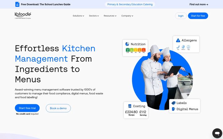 Screenshot of kafoodle.com
