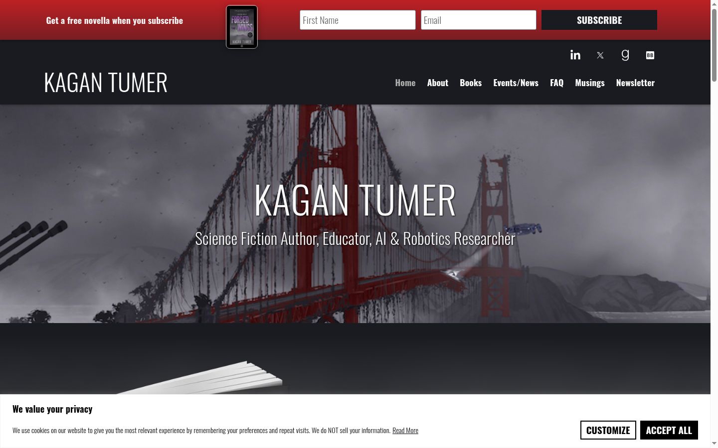 Screenshot tal-banner tal-kunsens muri qabel kwalunkwe interazzjoni