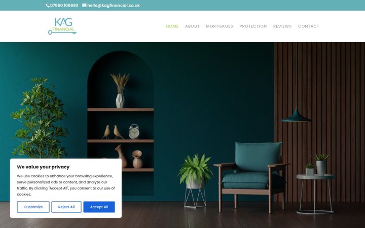 Screenshot of kagfinancial.co.uk
