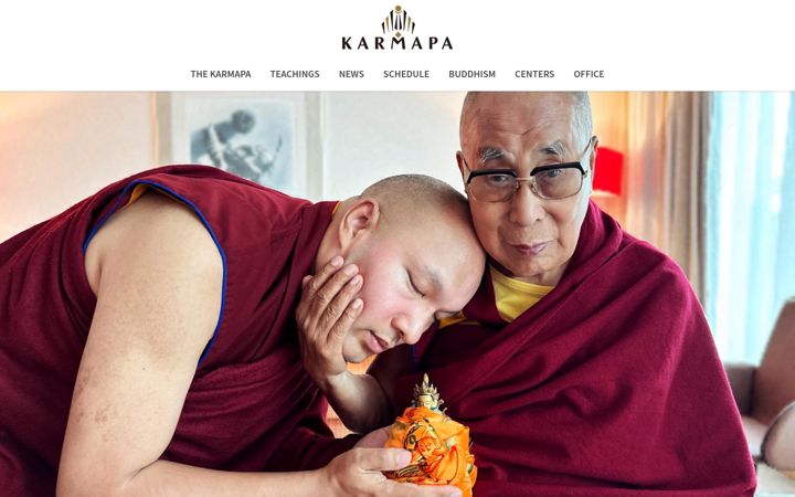 Screenshot of kagyuoffice.org