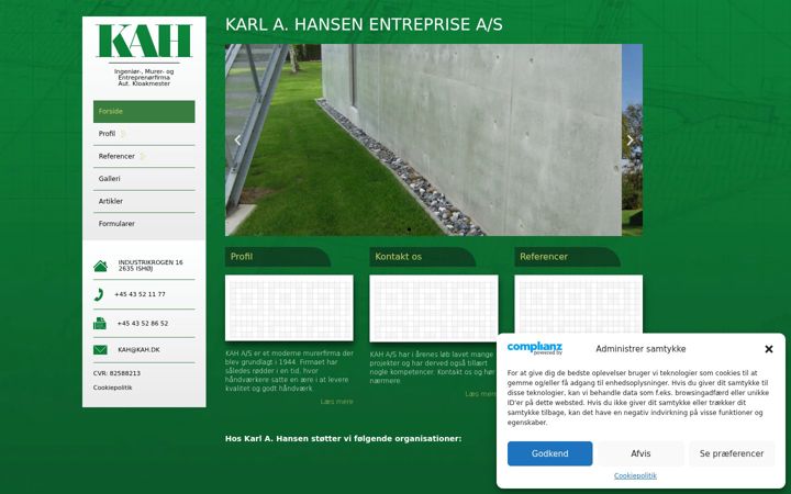 Screenshot of kah.dk