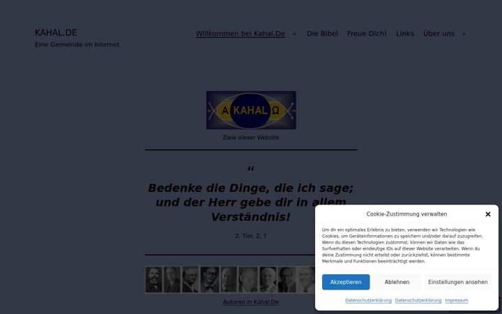 Screenshot of kahal.de